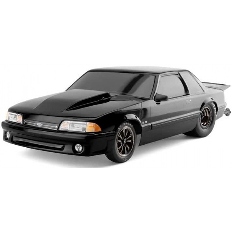 Traxxas Drag Slash 1/10 2WD RTR No Prep Truck w/Ford Mustang 5.0 Body (Black) TQi 2.4GHz Radio & TSM